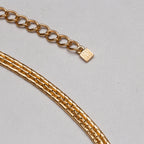 Vintage Givenchy Triple Strand Snake Chain Necklace