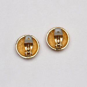 Vintage Gold Spike Clip-on Earrings