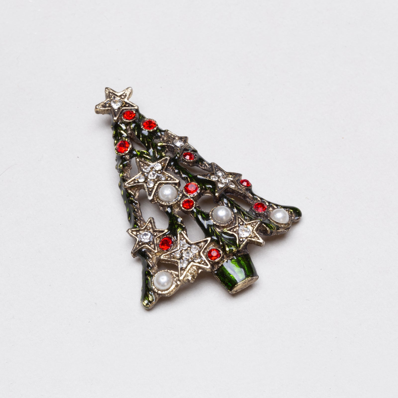 Vintage Christmas Tree Brooch