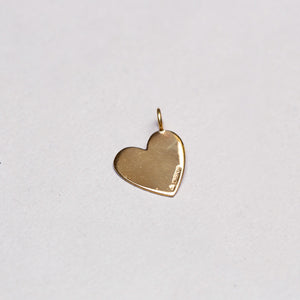 9ct Gold Heart Pendant Charm