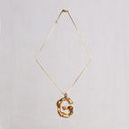 Vintage Celine Alphabet Pendant Necklace - G