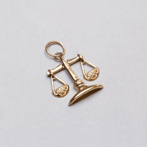 Vintage Libra Moving Charm Pendant