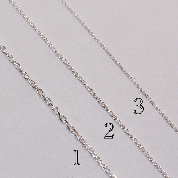 Sterling Silver Chains - felt