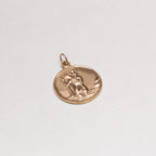 Vintage 9ct Gold St. Christopher Charm Pendant