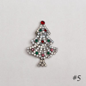 Vintage Christmas Tree Brooch