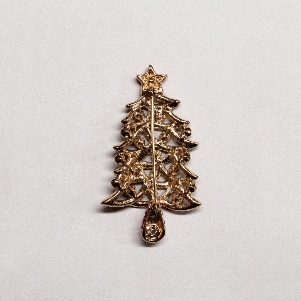 Vintage Christmas Tree Brooch