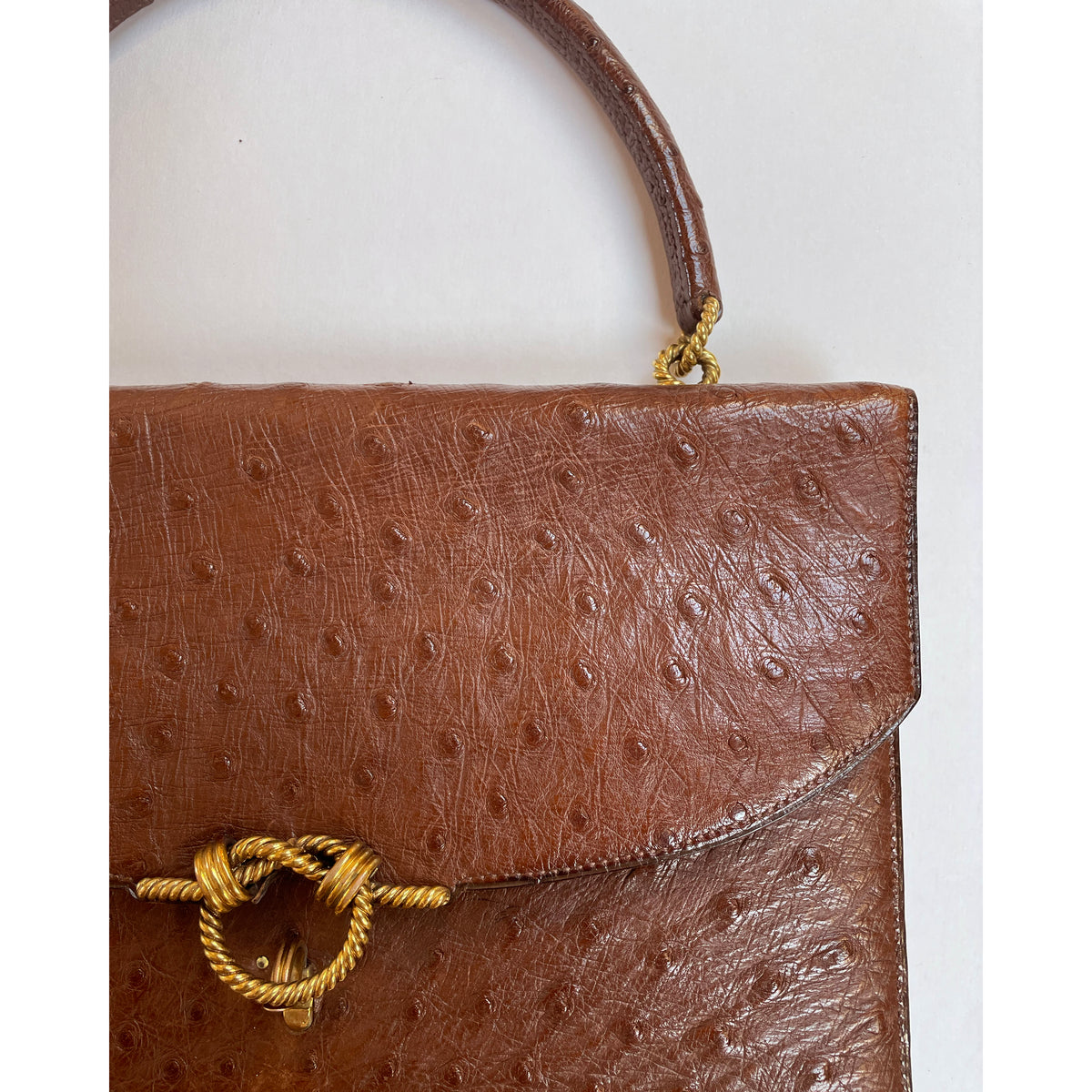 Vintage Hermes Sac Cordeliere Ostrich