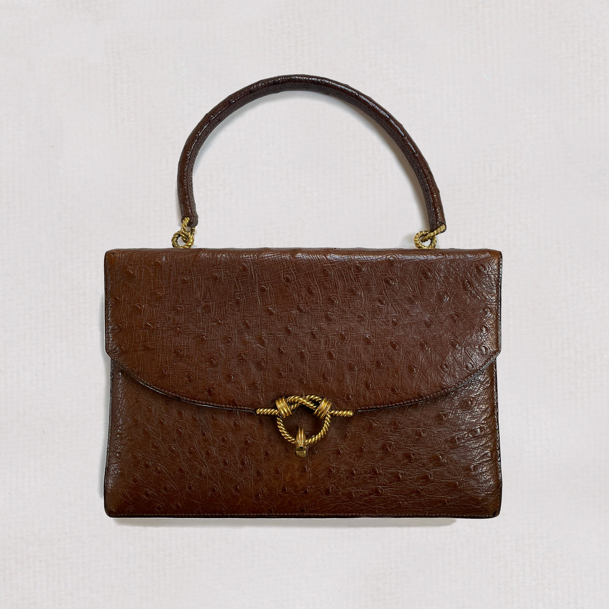 Vintage Hermes Sac Cordeliere Ostrich