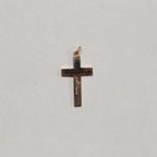 Vintage 9ct Gold Cross Pendant Charm #1