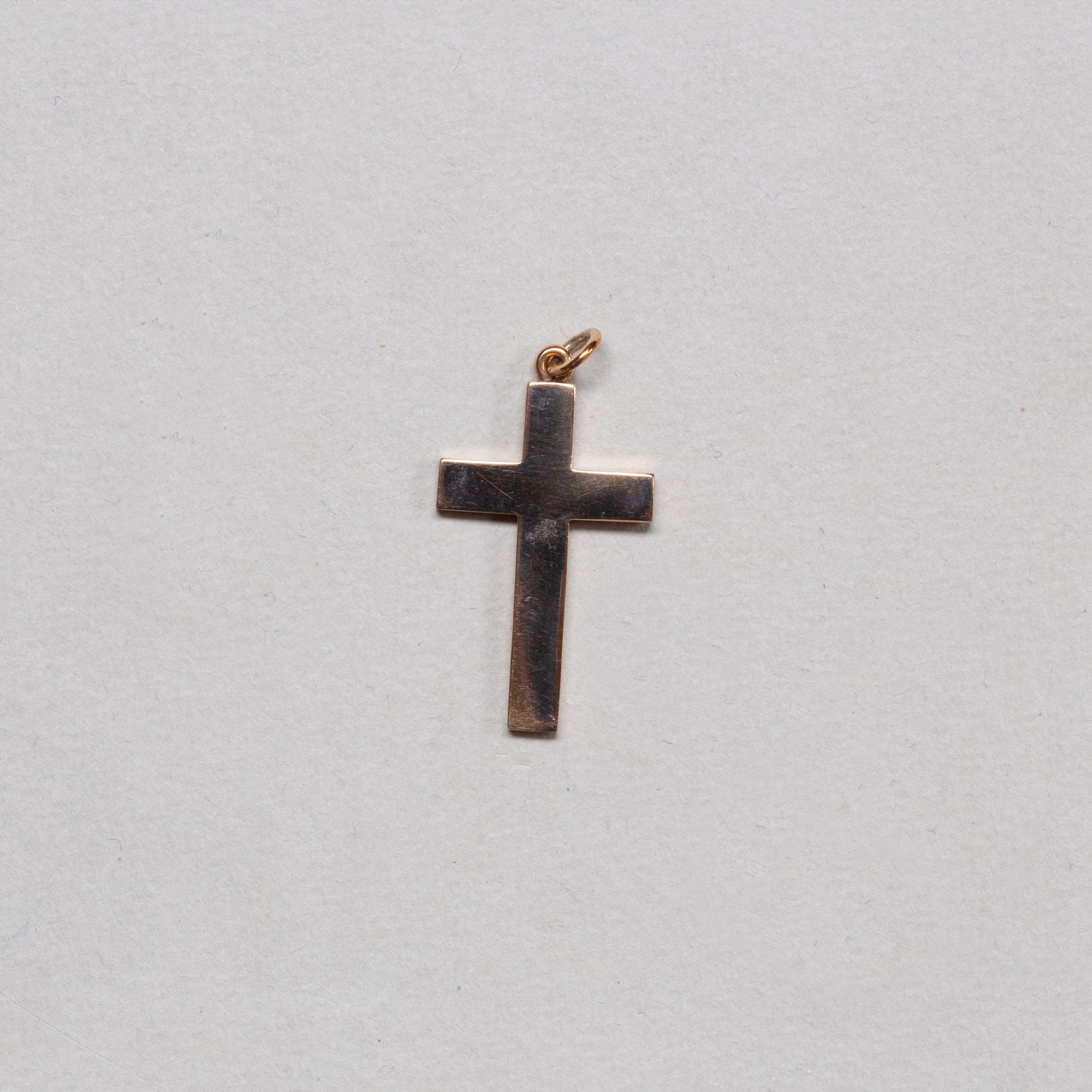 Vintage 9ct Gold Cross Pendant Charm #1