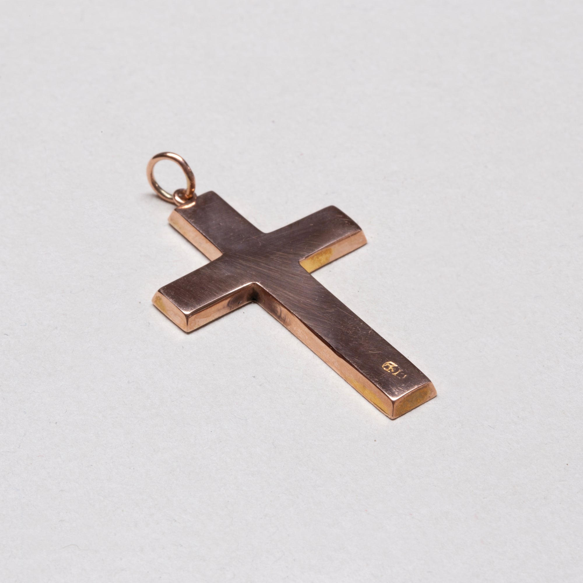 Vintage 9ct Gold Cross Pendant Charm #2