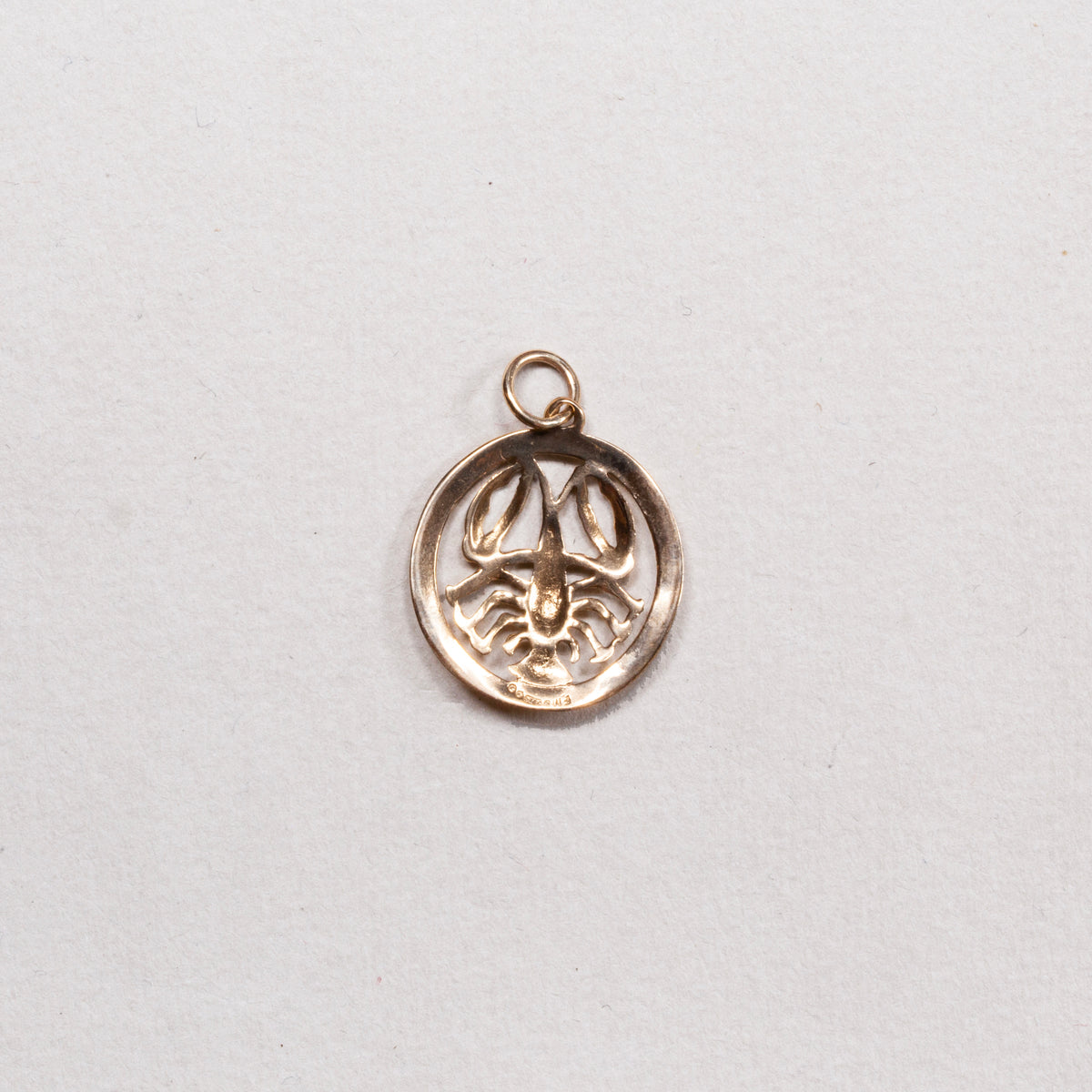 Vintage 9ct Gold Scorpio Charm Pendant