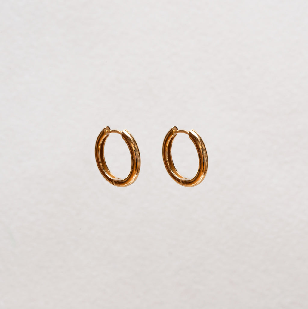 Simple Gold Huggie Hoop Earrings
