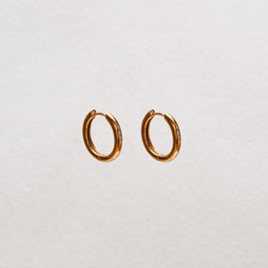 Simple Gold Huggie Hoop Earrings