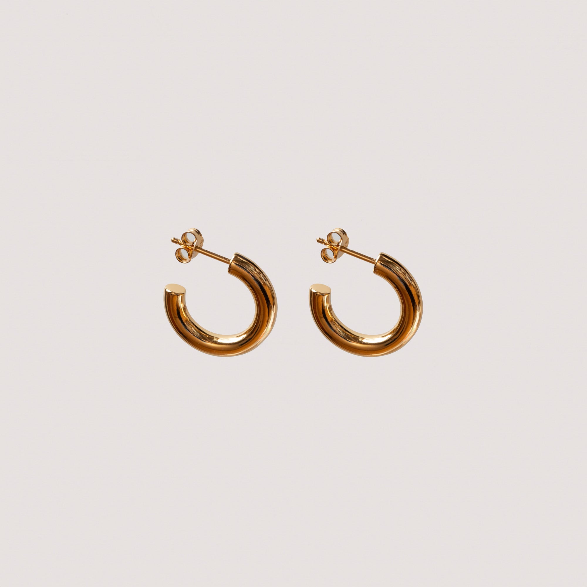 Chunky Hoop Stud Earrings