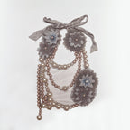Vintage Emporio Armani Floral Faux Pearl Necklace