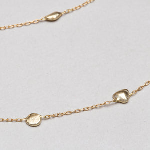 Vintage Triple-Strand Gold Nuggets Necklace