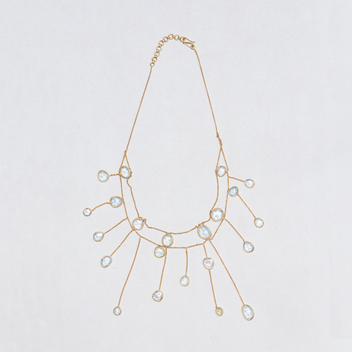 Vintage Pippa Small Waterfall Necklace with Labradorite