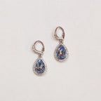 Vintage Givenchy Teardrop Hoop Drop Earrings