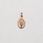 Vintage 9ct Gold Madonna Pendant Charm