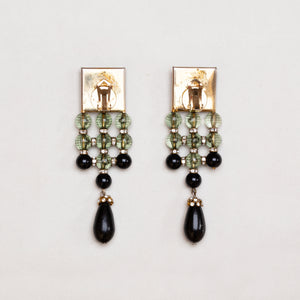 Vintage Valentino Geometric Clip-on Earrings