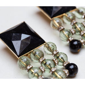 Vintage Valentino Geometric Clip-on Earrings