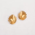 Vintage Trifari Gold Clip-on Earrings