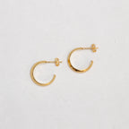 Gold-plated Open Hoop Earrings