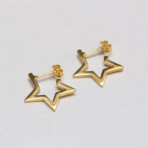 Star Hoop Earrings