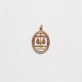 Vintage 9ct Gold Libra Charm Pendant