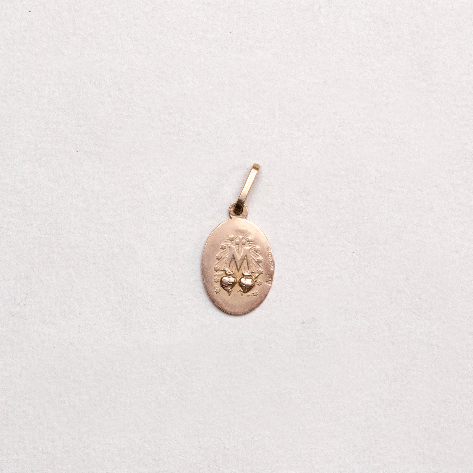 Vintage 9ct Gold Madonna Pendant Charm