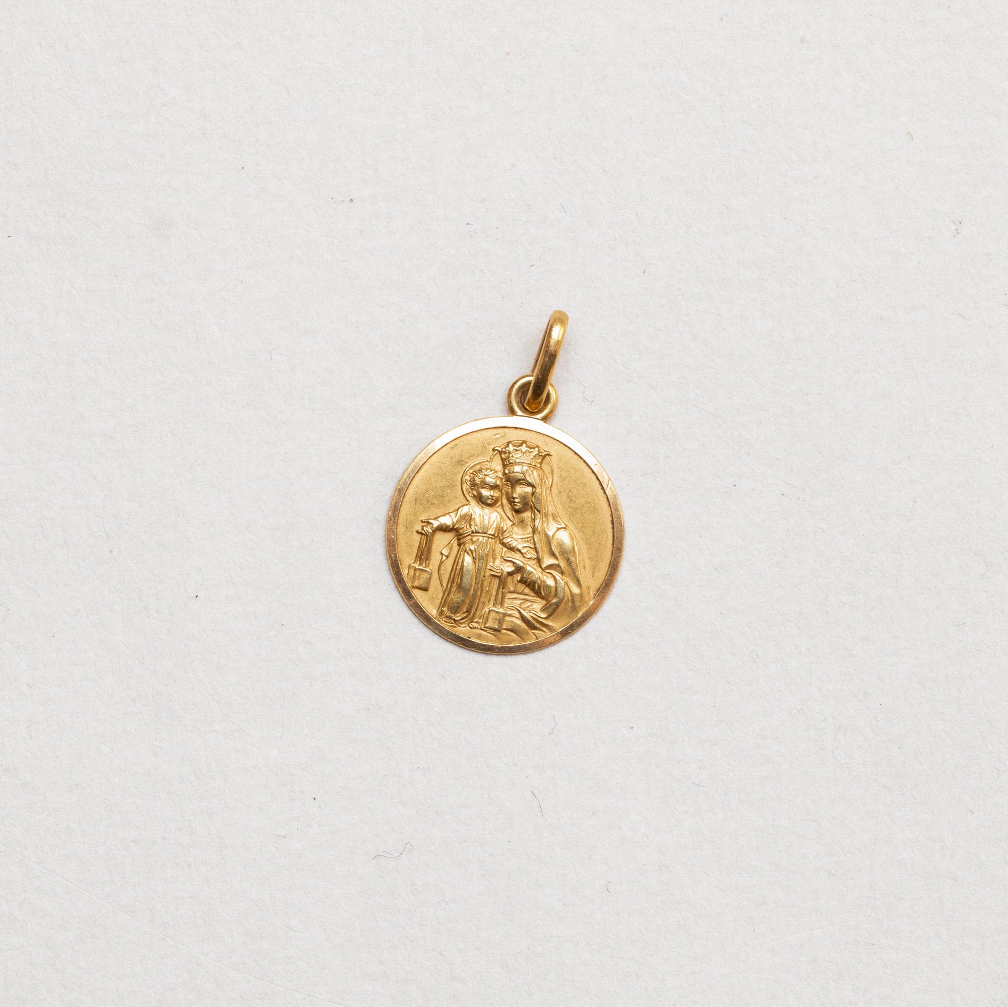 Vintage 18ct Gold St Christopher's Pendant Charm