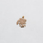Vintage 9ct Gold Aquarius Charm Pendant