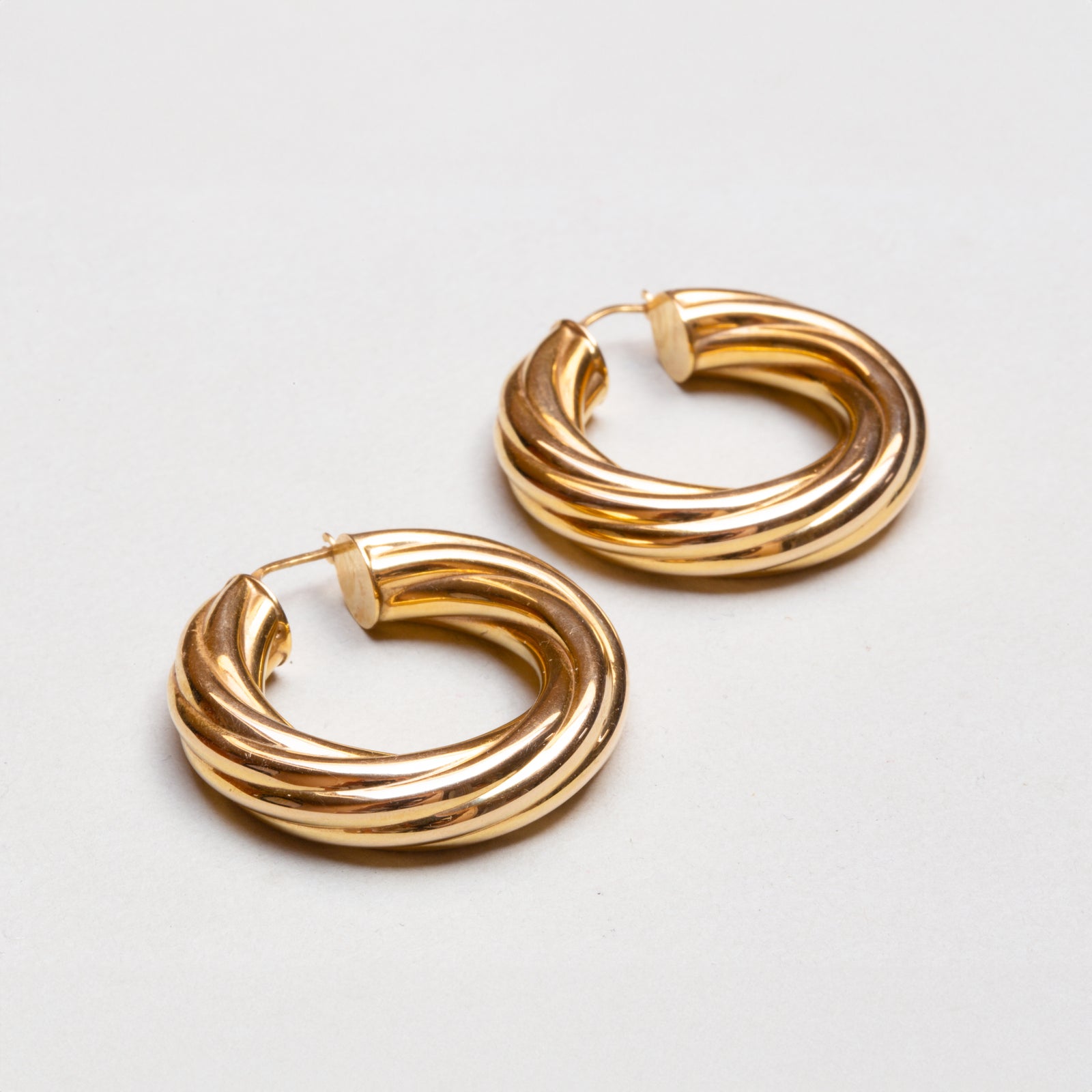 Vintage 9ct Gold Hoop Earrings