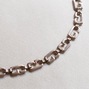 Set of Vintage Givenchy Chain Necklace and Bracelet