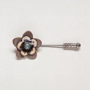 Vintage Bottega Veneta Flower Pin Brooch