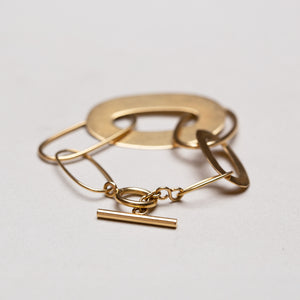 Vintage 18ct Gold Geometric Bracelet
