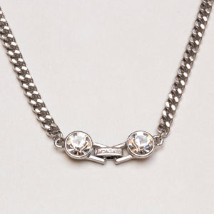 Vintage Givenchy Station Necklace with Rhinestones