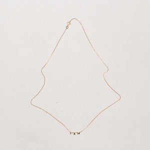 Spaced Connect Name Necklace "SAM"