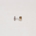 Vintage Evil Eye Diamond Stud with Sapphire