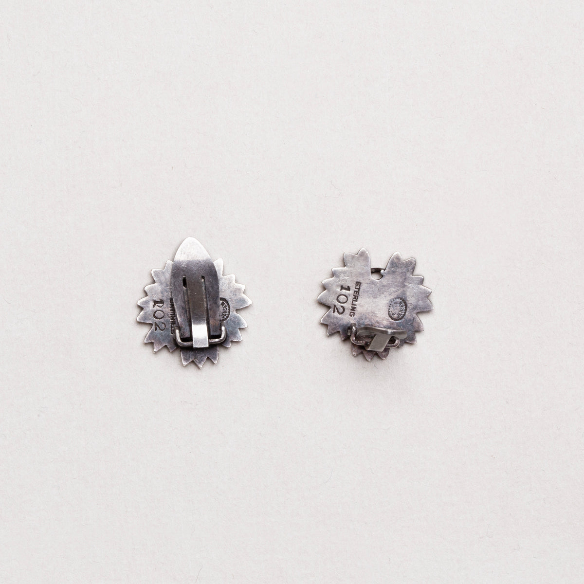 Vintage Georg Jensen Floral Clip-on Earrings
