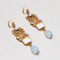 Vintage Gilded Buddha Drop Earrings