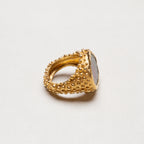 Vintage Milly Swire 18ct Gold Ring with Watermelon Tourmaline