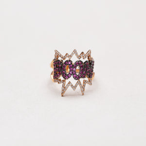 Pre-owned Pop Art "BOOM" Ring