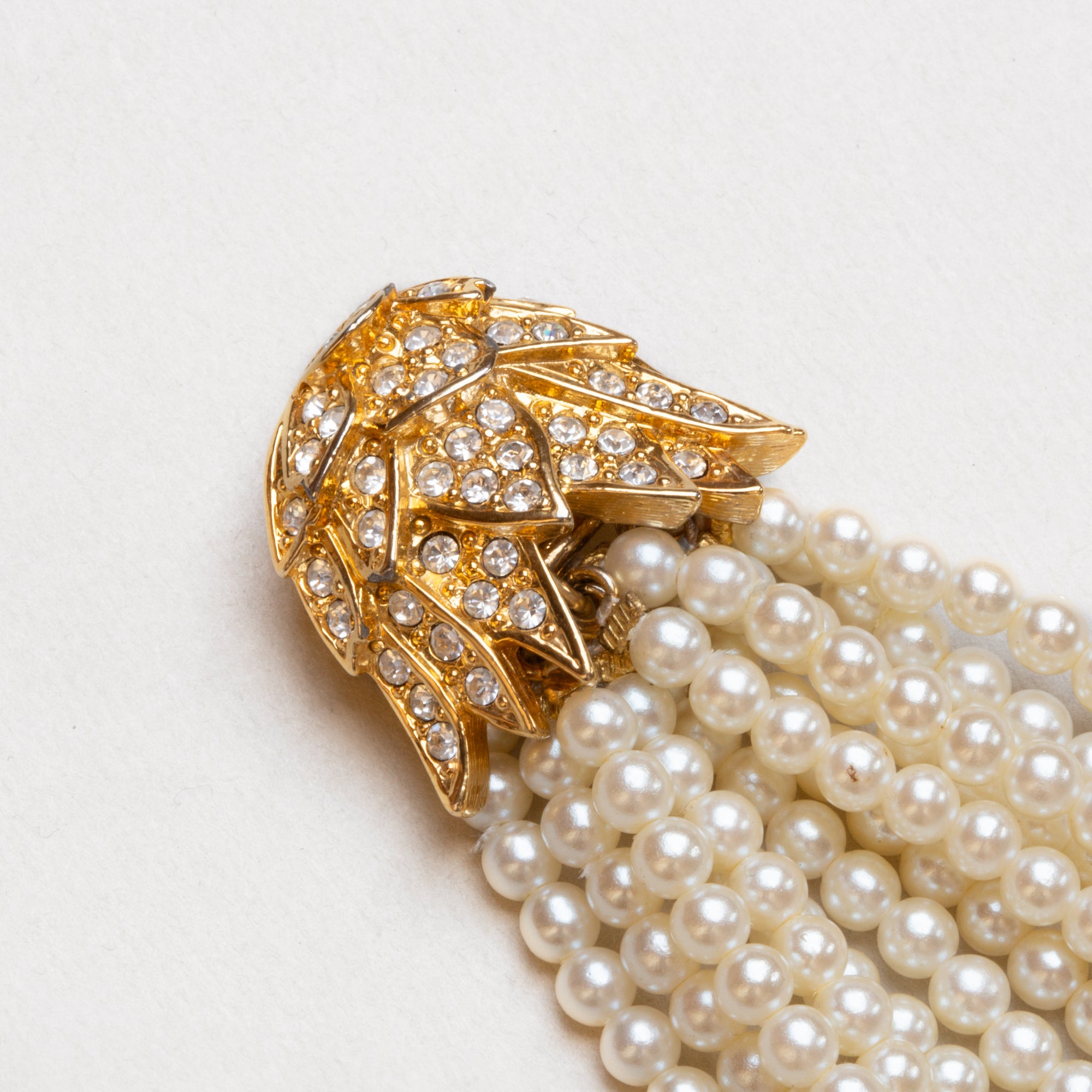 Vintage Pearl Tassel Pendant Brooch