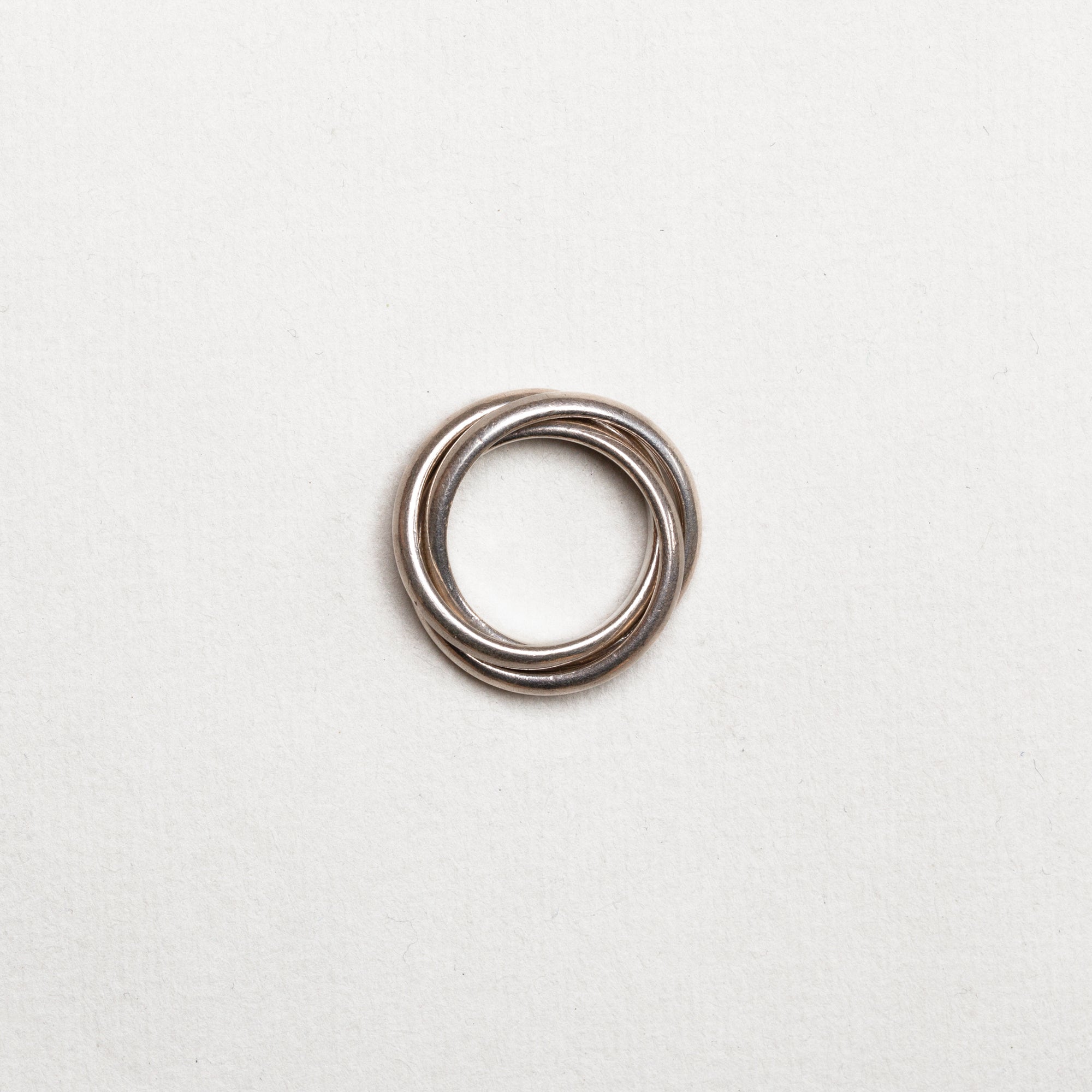 Vintage Sterling Silver Tiffany Trinity Triple Ring