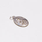 Vintage Madonna & St Gerald Charm Pendant