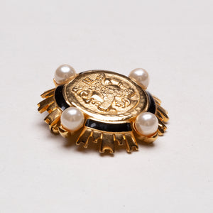 Vintage Fendi Pearl Brooch