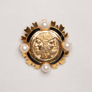 Vintage Fendi Pearl Brooch