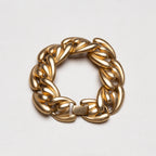 Vintage Set of Gold-tone Chain Necklace and Bracelet
